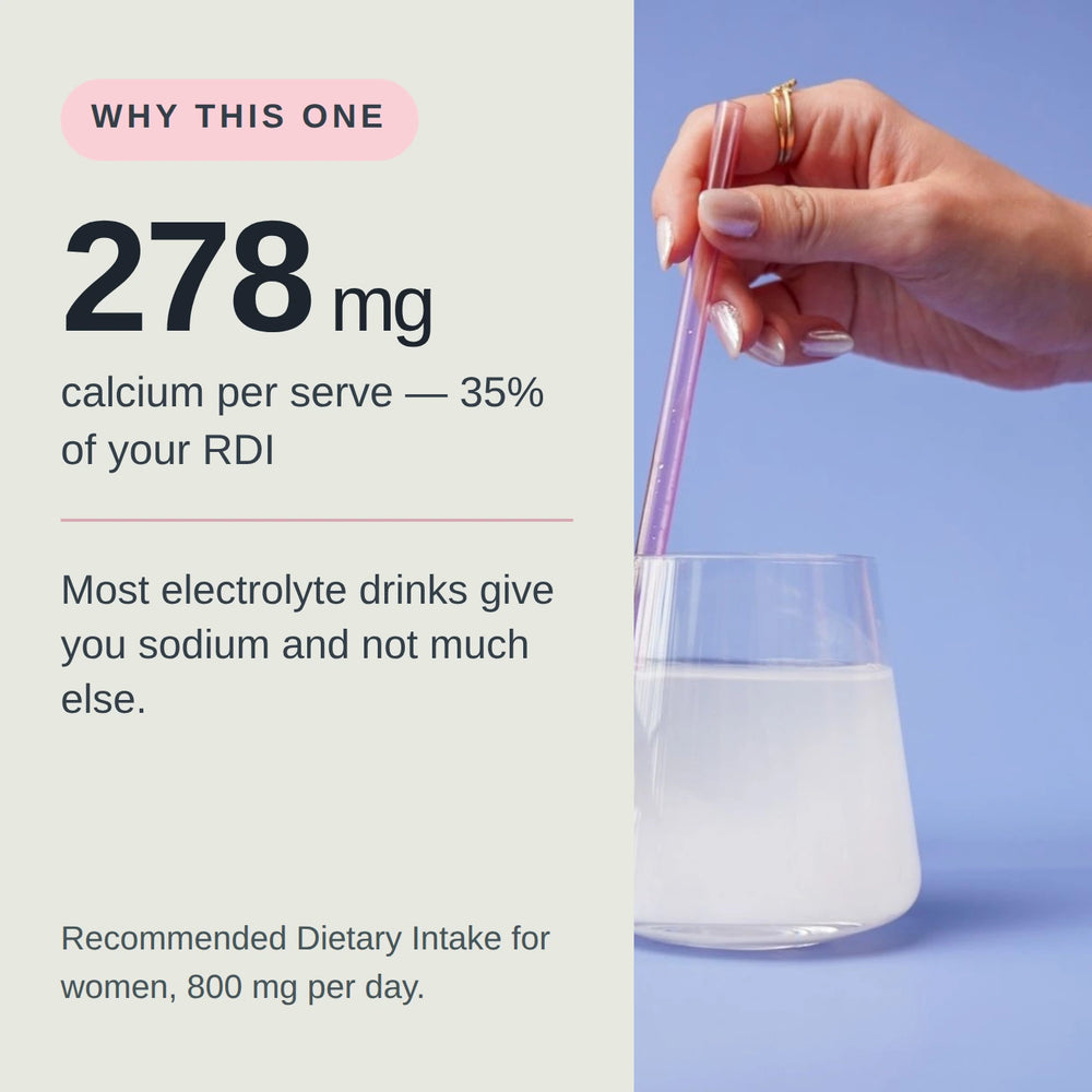 278 mg of calcium per serve, 35% of the recommended dietary intake for women.