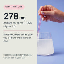 278 mg of calcium per serve, 35% of the recommended dietary intake for women.