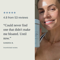 Five-star customer review of MyPause Daily Creatine Support.